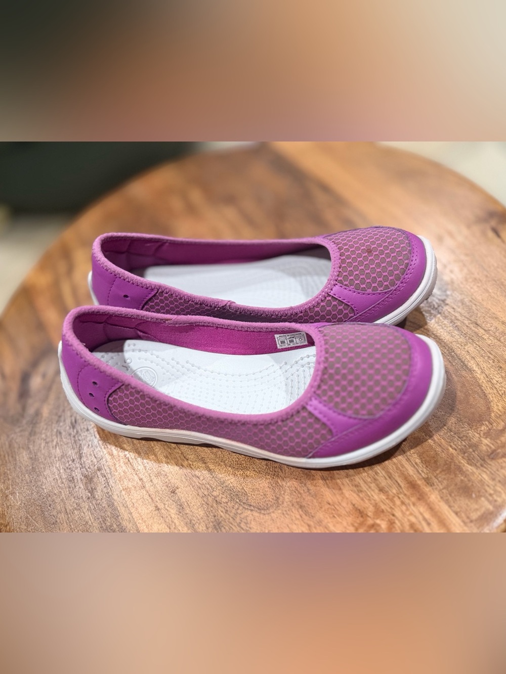 Crocs Duet Busy Day Ballet Flats Womens Shoes Size 6  *Excellent Condition*